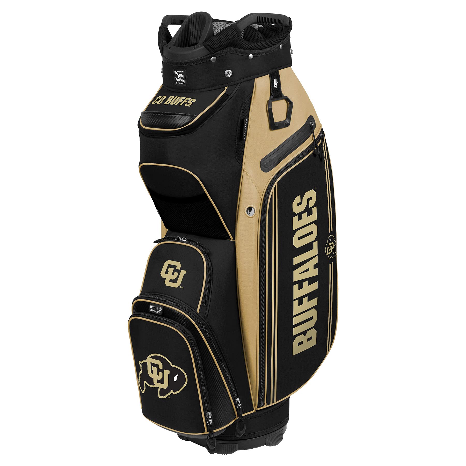 Team Effort NCAA The Bucket III Cooler Cart Golf Bag - Insulated Golf Cart Cooler for Beverages & Snacks - Perfect for Golf Courses, Tailgating & Outdoor Events
