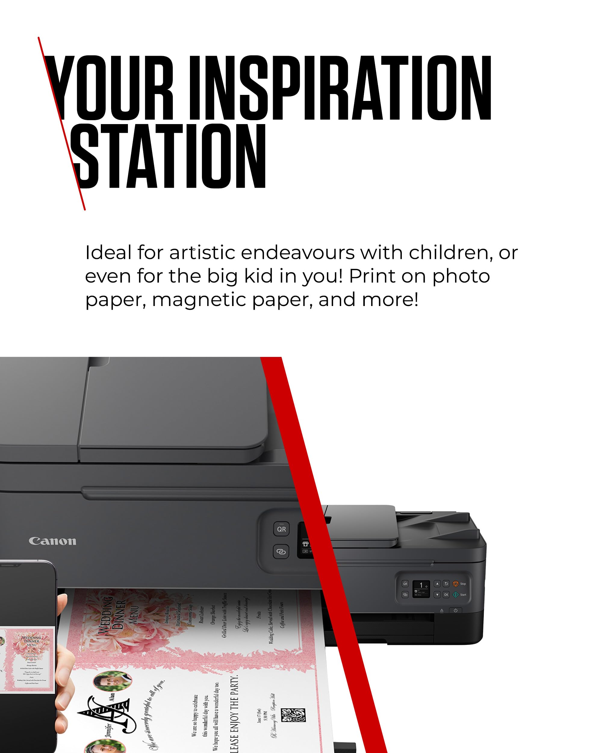 Canon PIXMA TS7450a Wireless All-in-One Inkjet Printer with Scanner & Copier - High-Quality Printing for Home Office & Creative Projects | Perfect for Remote Work, School Assignments & Photo Printing