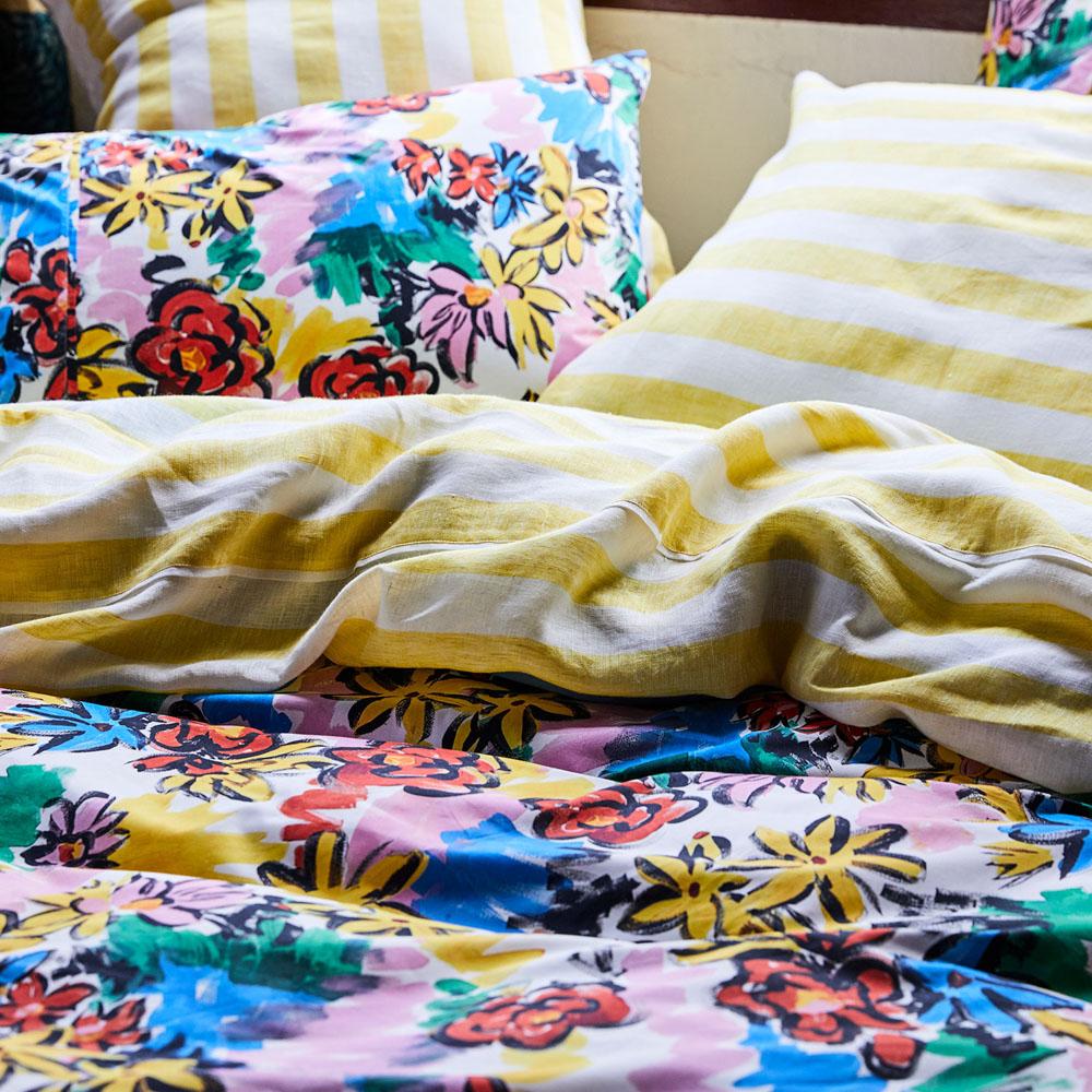 Rio Floral Cotton Quilt Cover Set - Soft 100% Cotton Duvet Cover with Floral Pattern - Perfect for Bedroom Decor & Guest Room Styling