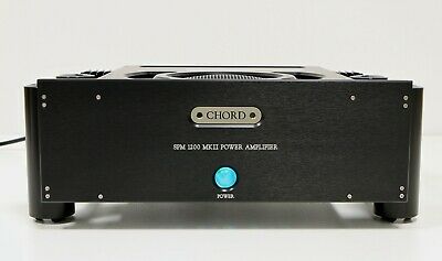 Chord SPM 1200MkII 1200W Stereo Power Amplifier - Professional Audio Equipment for Home Theater & Studio (Black, Floor Model) - Perfect for DJs, Audiophiles & Music Producers