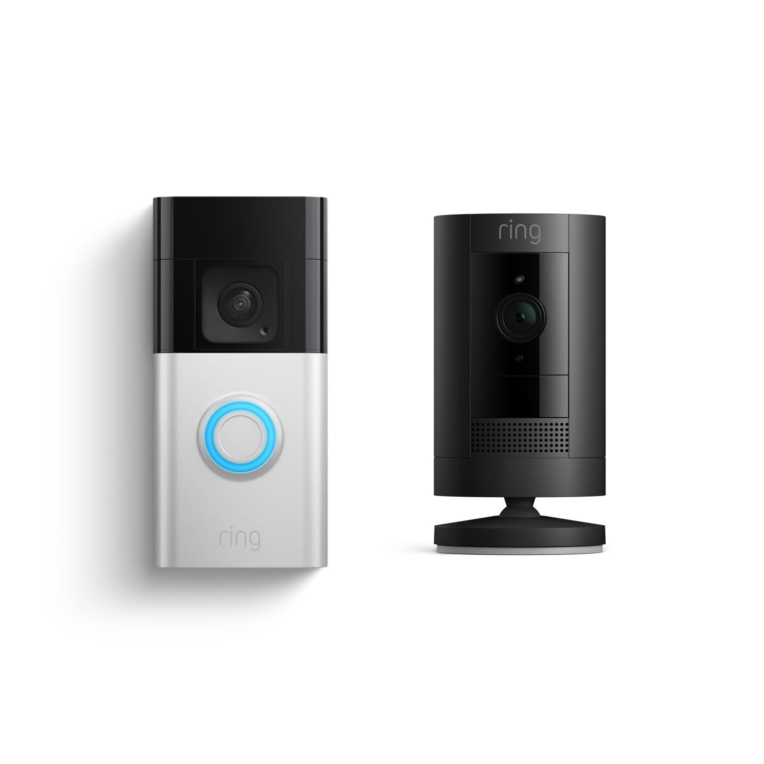 Ring Battery Doorbell Plus with Stick Up Cam Battery - HD Video, Motion Detection, 2-Way Talk, Weather Resistant - Perfect for Home Security & Front Door Monitoring (Black)