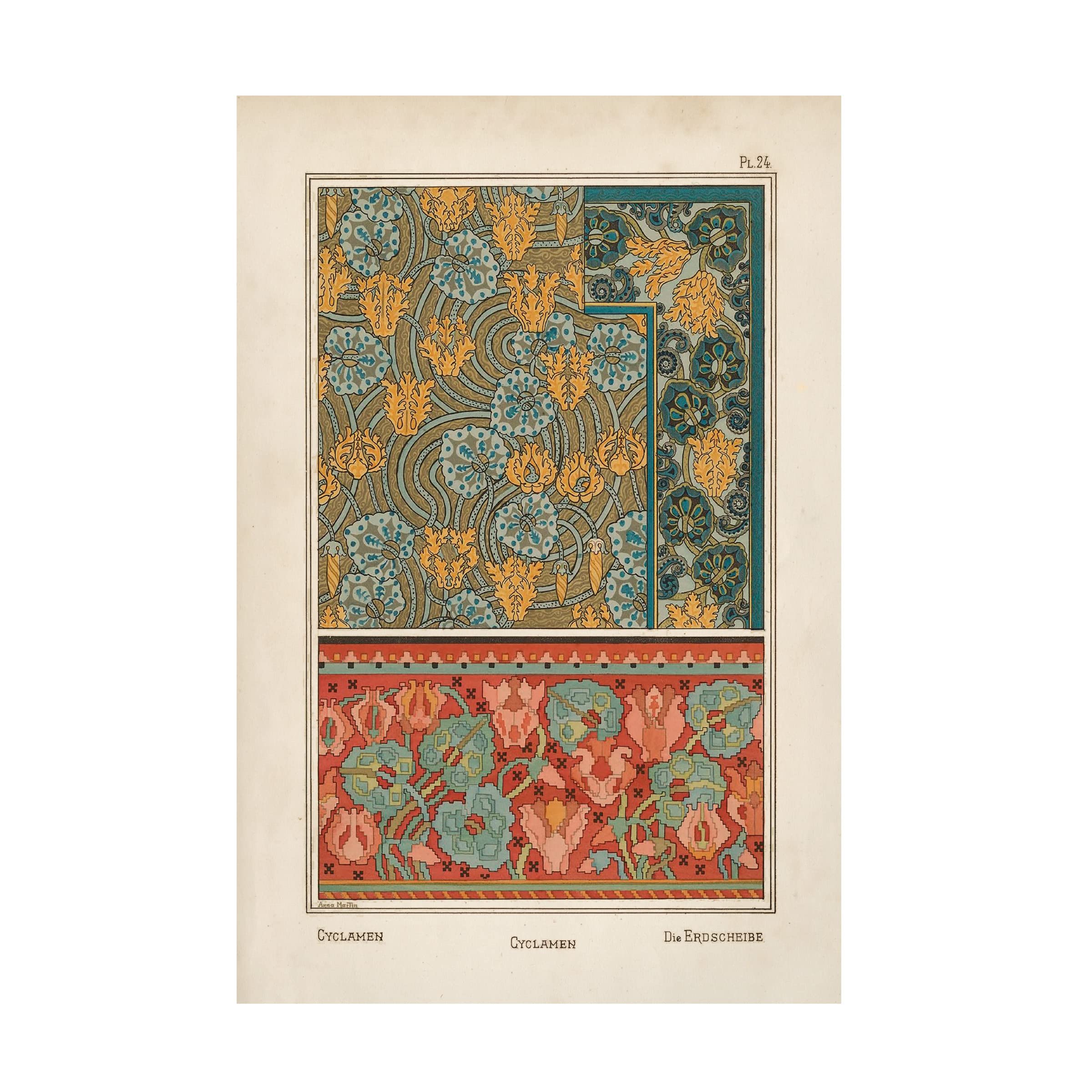 Trademark Fine Art 'Nouveau Decorative I' Canvas Wall Art Print - Modern Home Decor for Living Room, Bedroom & Office