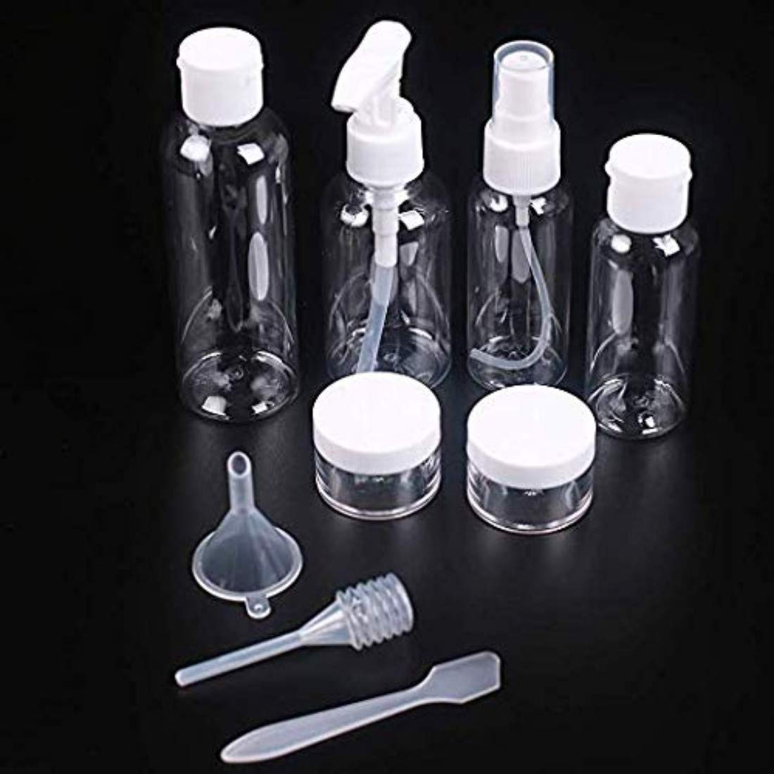 Clear Plastic Travel Bottles for Toiletries - Leak Proof Liquid Containers for DIY Crafts & Cosmetics (2-Pack) - Perfect for Airplane Carry-On, Gym, and Travel Essentials