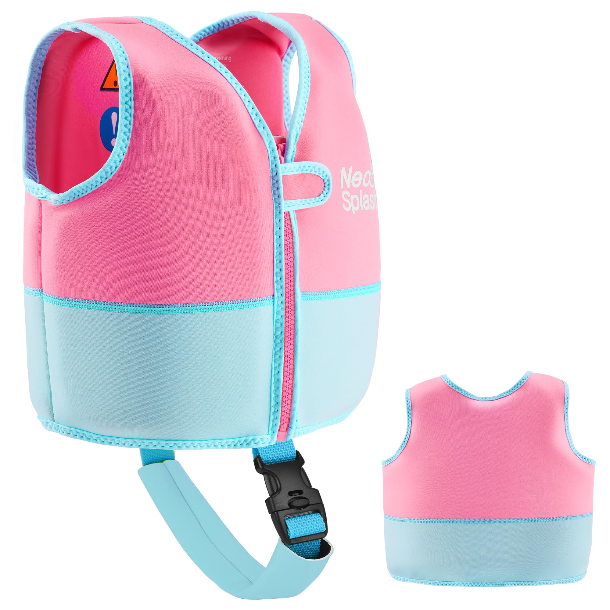 Best Neoprene Kids Swim Vest - Adjustable Safety Strap for Ages 1-6 | Swimming Aid for Toddlers & Preschoolers | Perfect for Pool, Beach & Water Park Safety