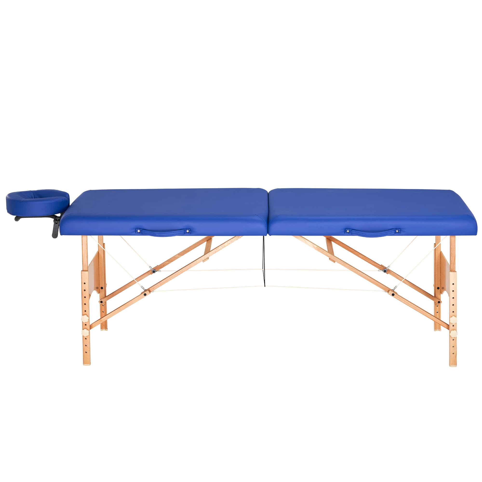 Master Zen-Touch Brady Lightweight Portable Massage Table - 27'' Wood Frame Beauty Bed for Tattoo, Spa, Salon & Facial Treatments (Sky Blue) | Perfect for Professional Therapists & Home Relaxation