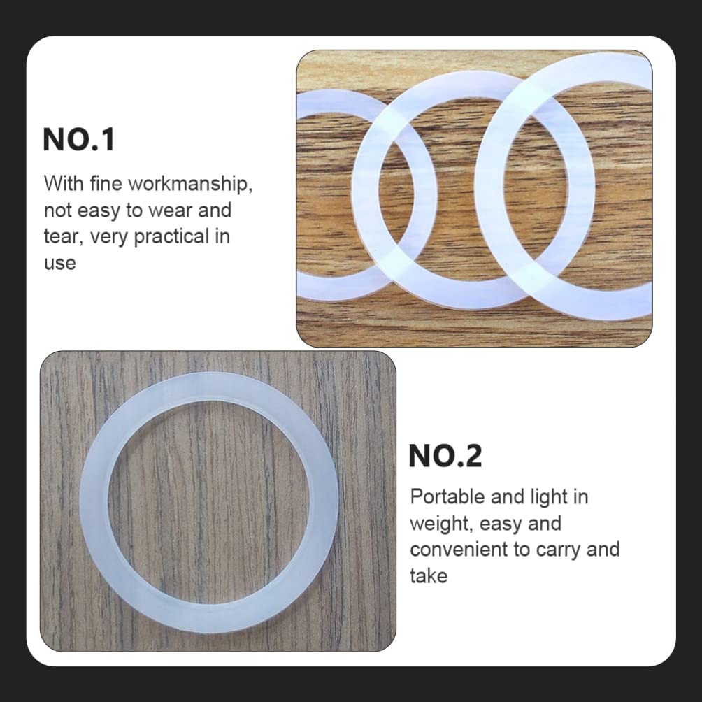 6-Pack Silicone Coffee Pot Seal Rings - Replacement Gaskets for Moka Pot, Espresso Maker & Coffee Machine Accessories - Durable & Heat-Resistant for Perfect Brewing at Home or Office