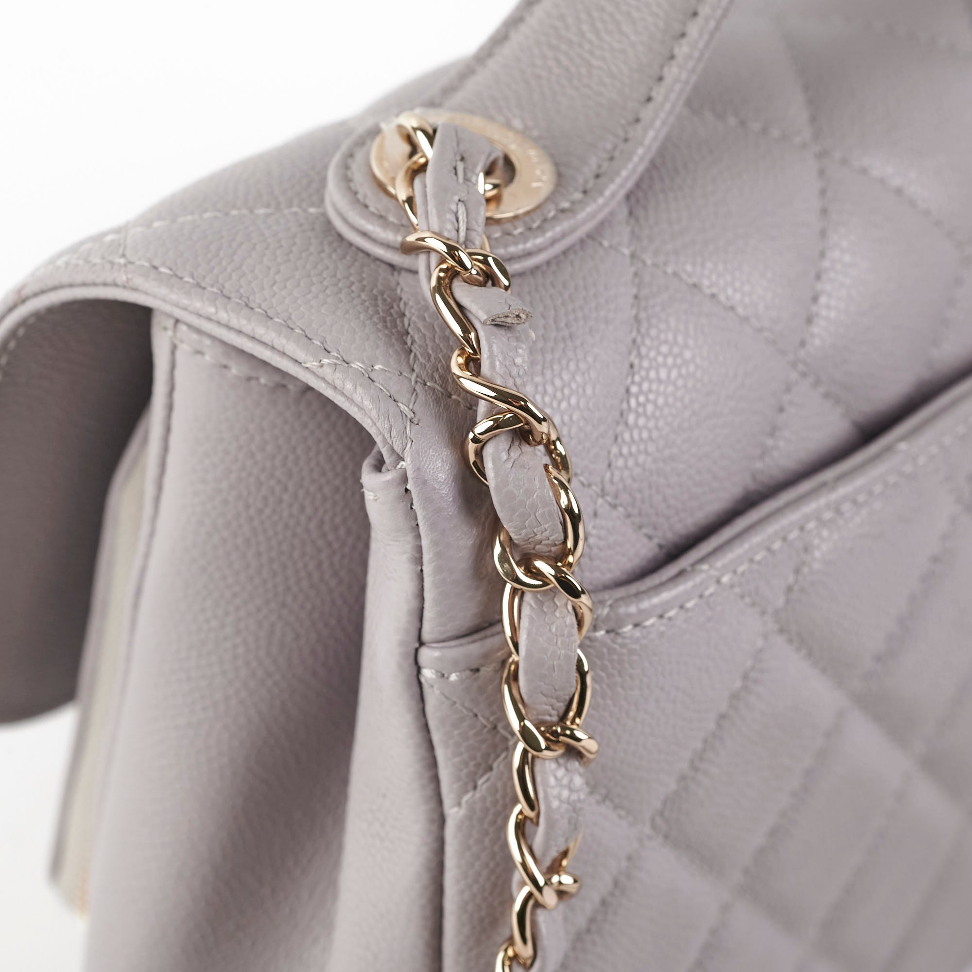 Chanel Small Affinity Caviar Grey Microchip Crossbody Bag 2022 | Luxury Designer Handbag for Women | Perfect for Parties, Dating & Everyday Use