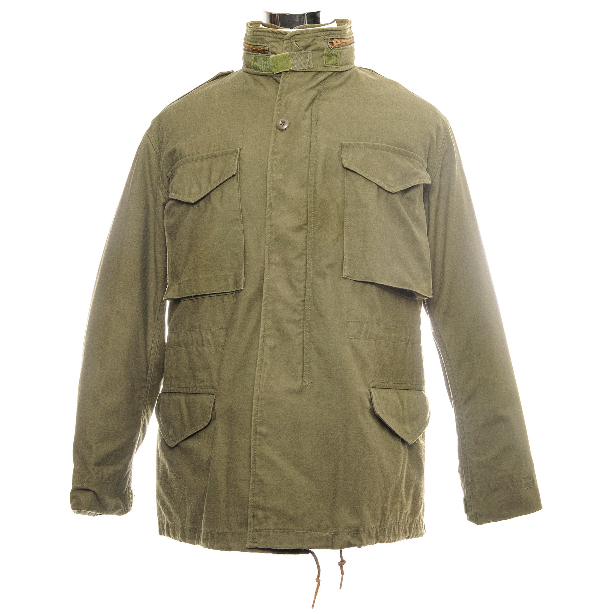 Vintage US Army M-1965 M65 Field Jacket - 1980s Military Green Coat - Medium Regular Size - Perfect for Outdoor Adventures, Camping & Retro Fashion