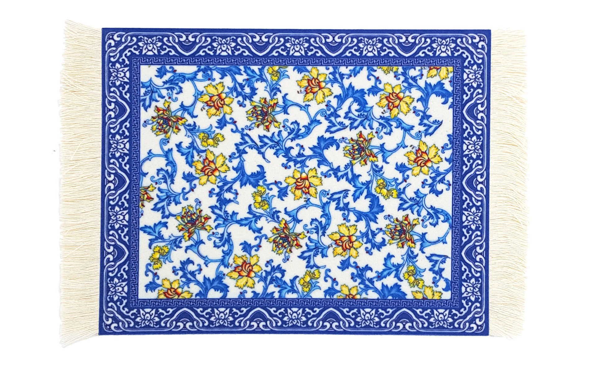 Vintage Persian Rug Mouse Pad - SUPCOW Carpet Pattern Non-Slip Desk Mat for Gaming & Office Use | Retro Home Office Decor Accessory