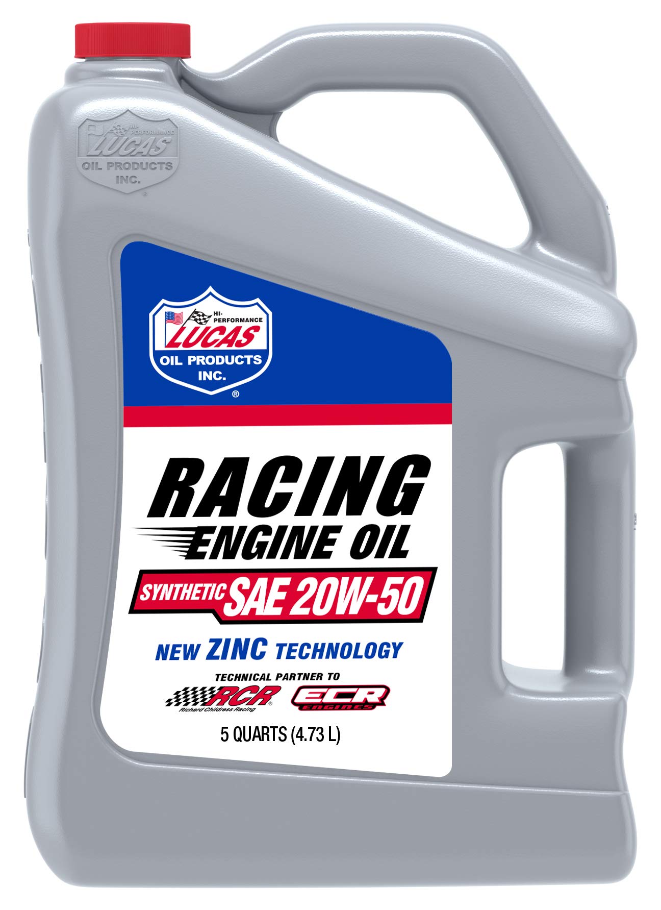 Lucas Oil 10616 Synthetic SAE 20W-50 Racing Only Engine Oil - 5 Quart (Pack of 3) | High Performance Motor Oil for Racing Cars, Motorcycles & High-Temp Engines | Ideal for Track Days, Drag Racing & Performance Vehicles