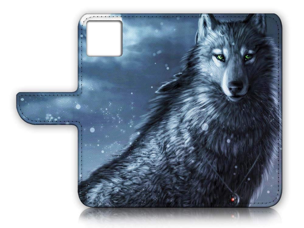 Premium Flip Wallet Phone Case for iPhone 12 Pro Max - Slim Leather Cover with Card Slots (A31014 Wolf) | Perfect for Business, Travel & Everyday Protection