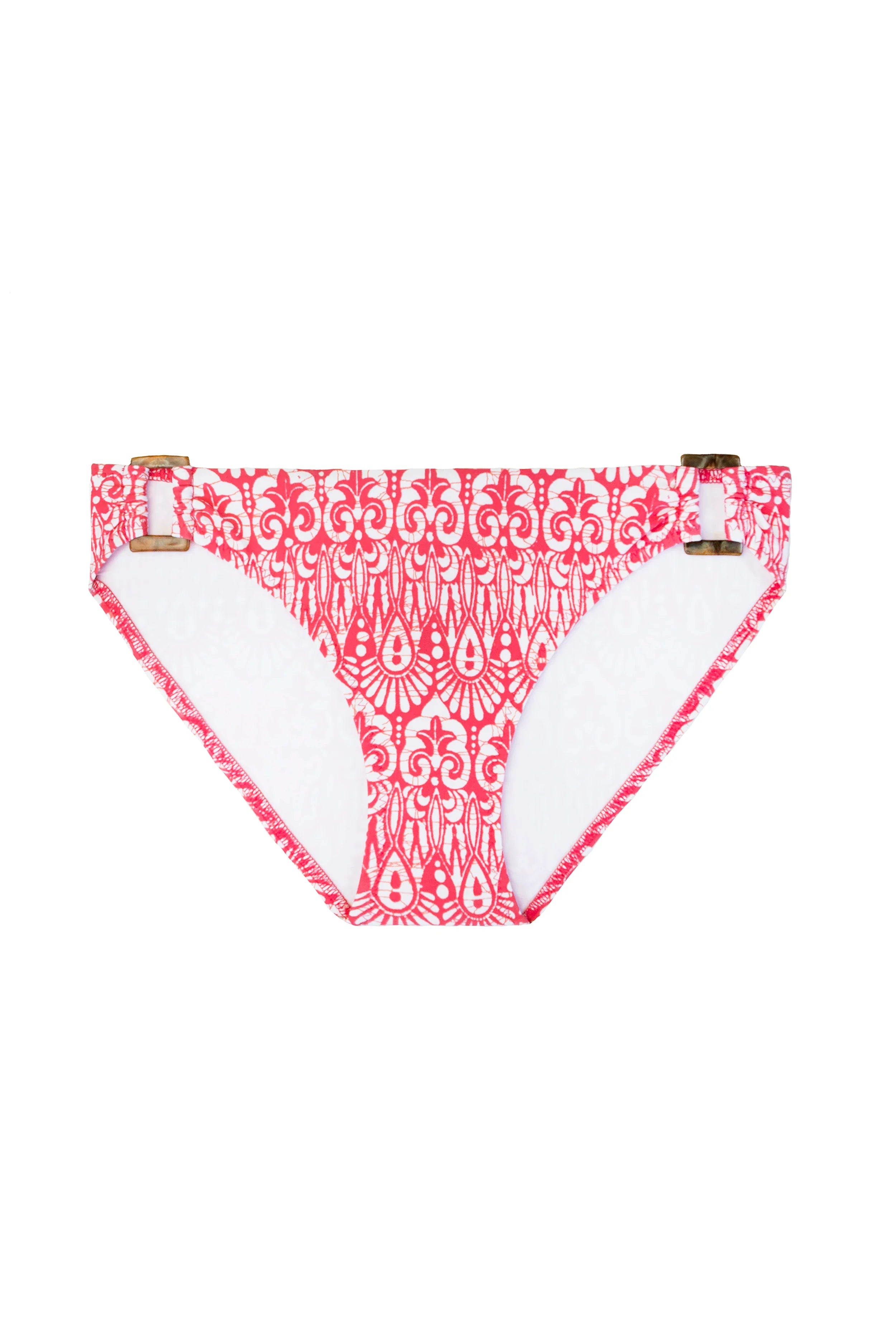 Tortoise Hipster Sunglasses | Island Batik Pink Pattern | Perfect for Beach Vacation & Summer Fashion Accessories