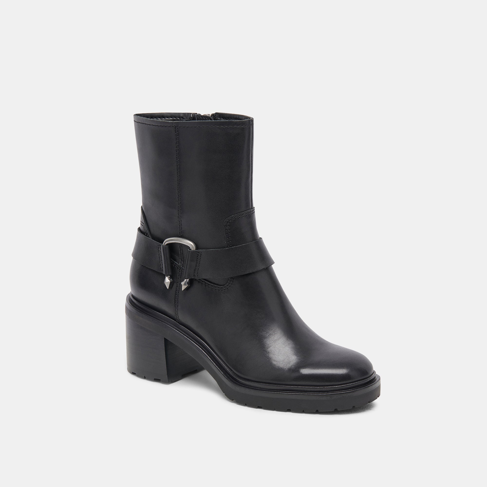 CAMROS Black Leather Boots for Women - Waterproof Ankle Boots with Comfortable Cushioning - Perfect for Outdoor Hiking, Work & Winter Fashion