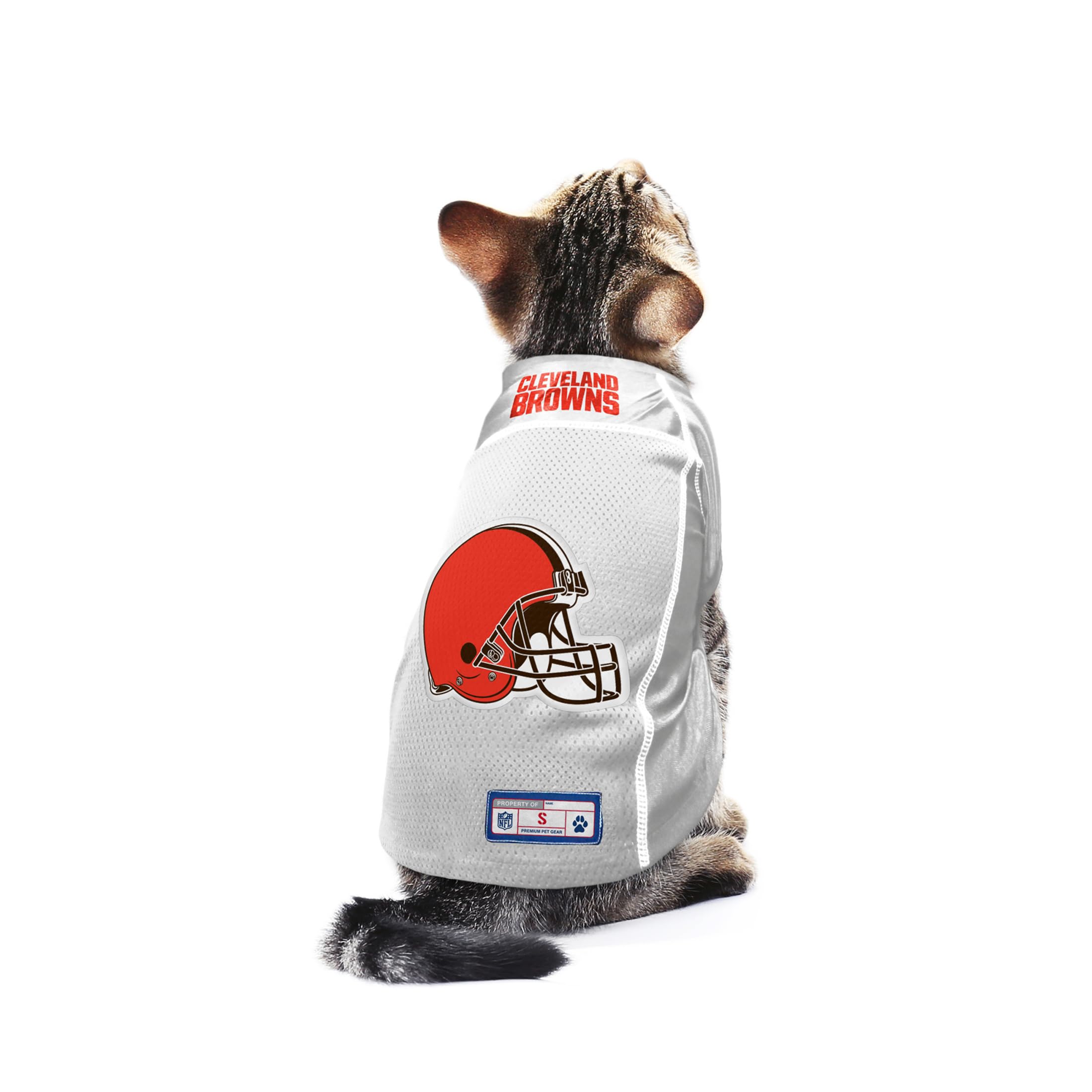 Official NFL Cleveland Browns Pet Jersey for Dogs & Cats - Small Size - Perfect for Game Day & Pet Costume Parties