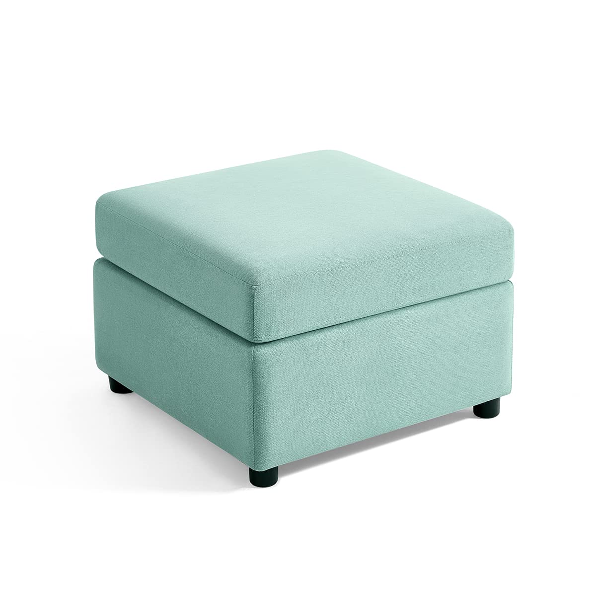 LINSY HOME Modular Sectional Sofa with Storage | Washable & Customizable Couch with Ottoman | Convertible Living Room Furniture for Small Spaces | Teal Blue Modern Sofa for Apartments and Home Theater