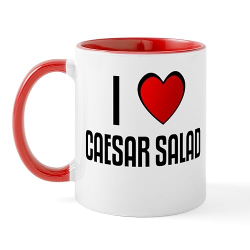White/Red Inside - I LOVE CAESAR SALAD Mug