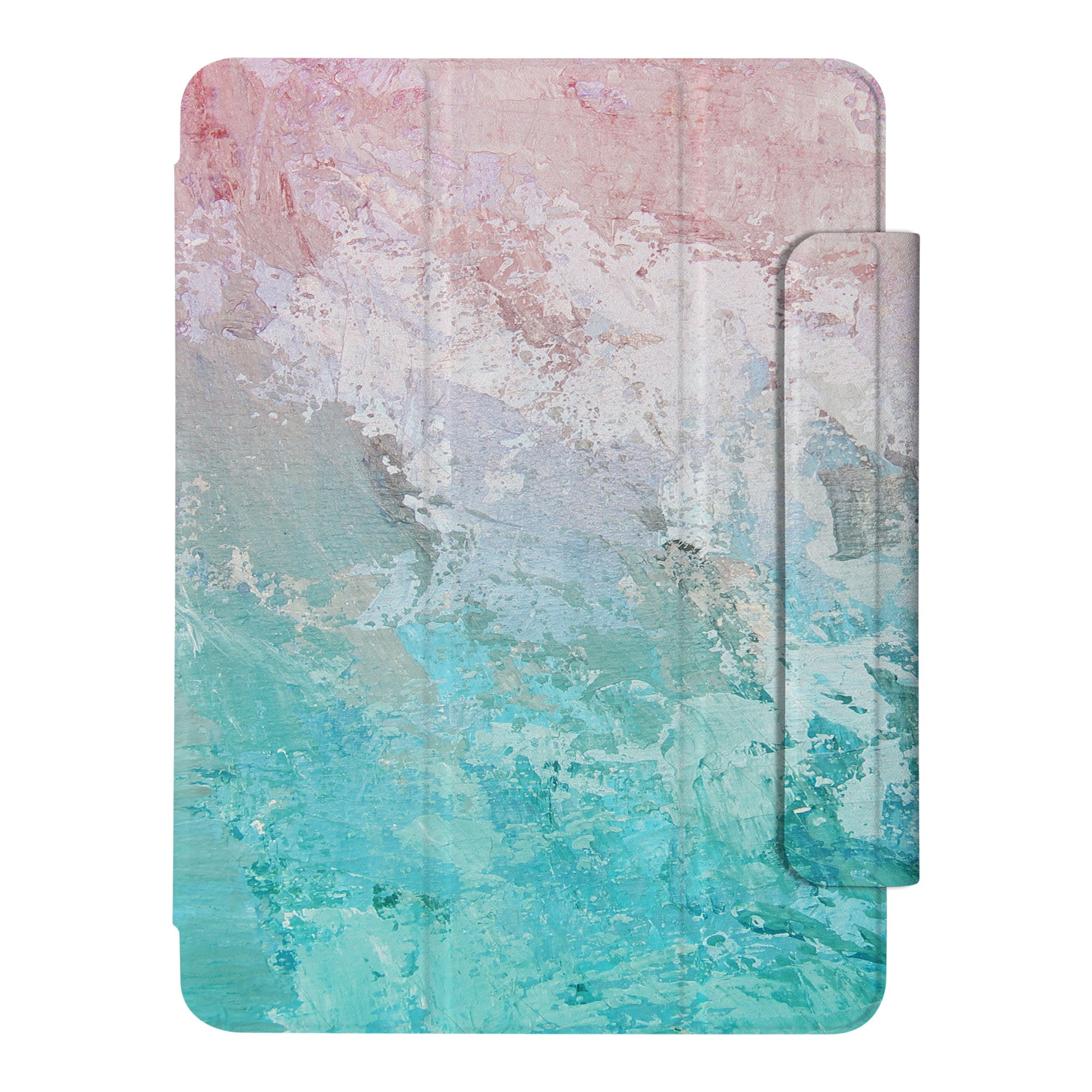 SlimFit iPad Case with Abstract Oil Painting Design - Lightweight Protective Cover for iPad Air/Pro, Perfect for Work, Travel, and Home Use