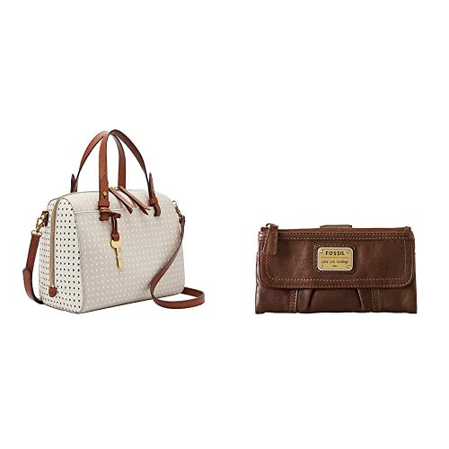 Fossil Women's Rachel Satchel Purse - Genuine Leather Crossbody Handbag for Women, Stylish Shoulder Bag with Adjustable Strap, Perfect for Work, Travel & Everyday Use