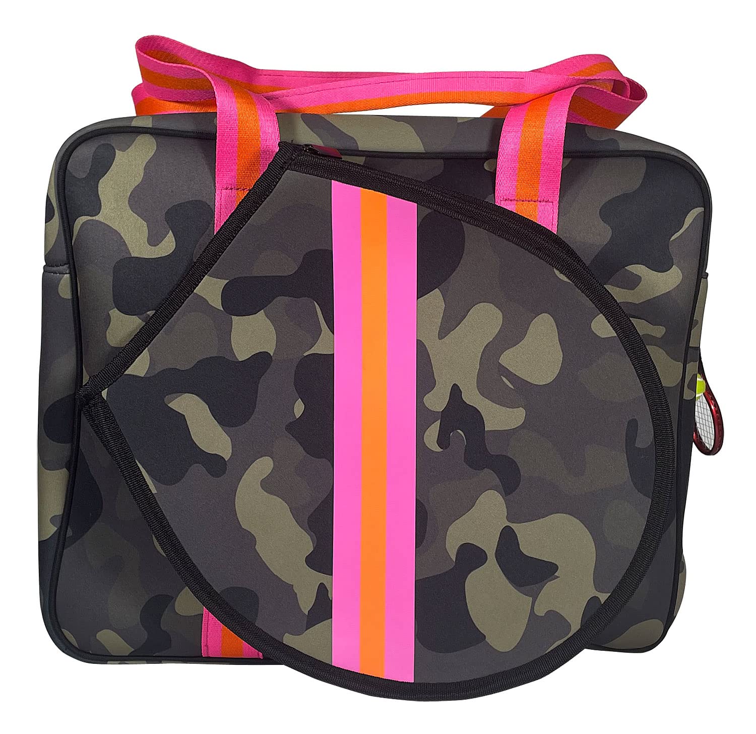 **Waterproof Neoprene Tennis Sports Bag for Men & Women – High Capacity Soft Shoulder Bag with Tennis Pendant – Perfect for Gym, Beach, Travel & Daily Use**