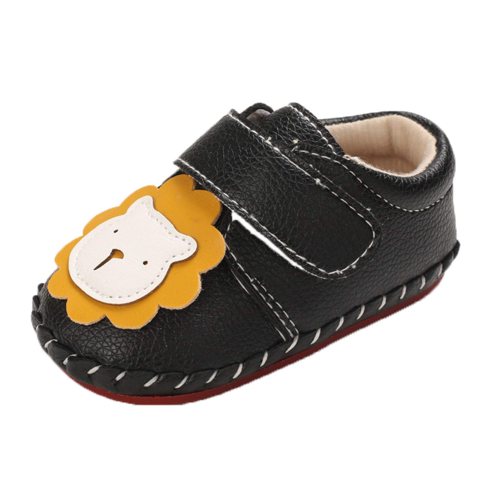Gaoqi Non-Slip First Walking Shoes for Toddlers - Cute Cartoon Bear Design Soft Rubber Sole Baby Shoes for Boys & Girls | Perfect for Indoor Play, Early Steps & Everyday Comfort