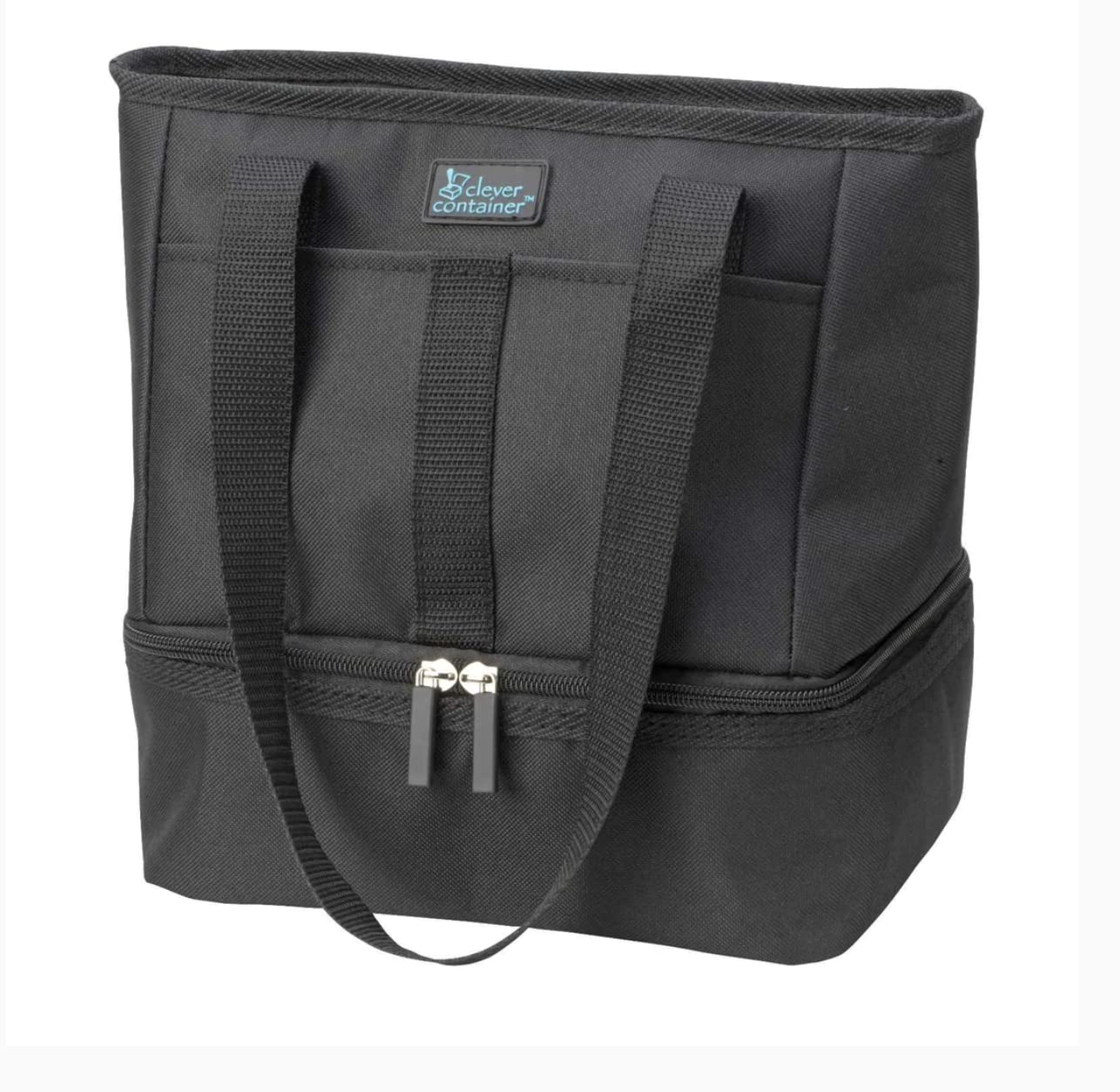 RoomForLife Insulated Lunch Cooler Tote - 2 Compartment Personal Cooler Bag with Handles & Shoulder Strap, Bright Lights Pattern - Perfect for Work, School, Picnics & Outdoor Activities