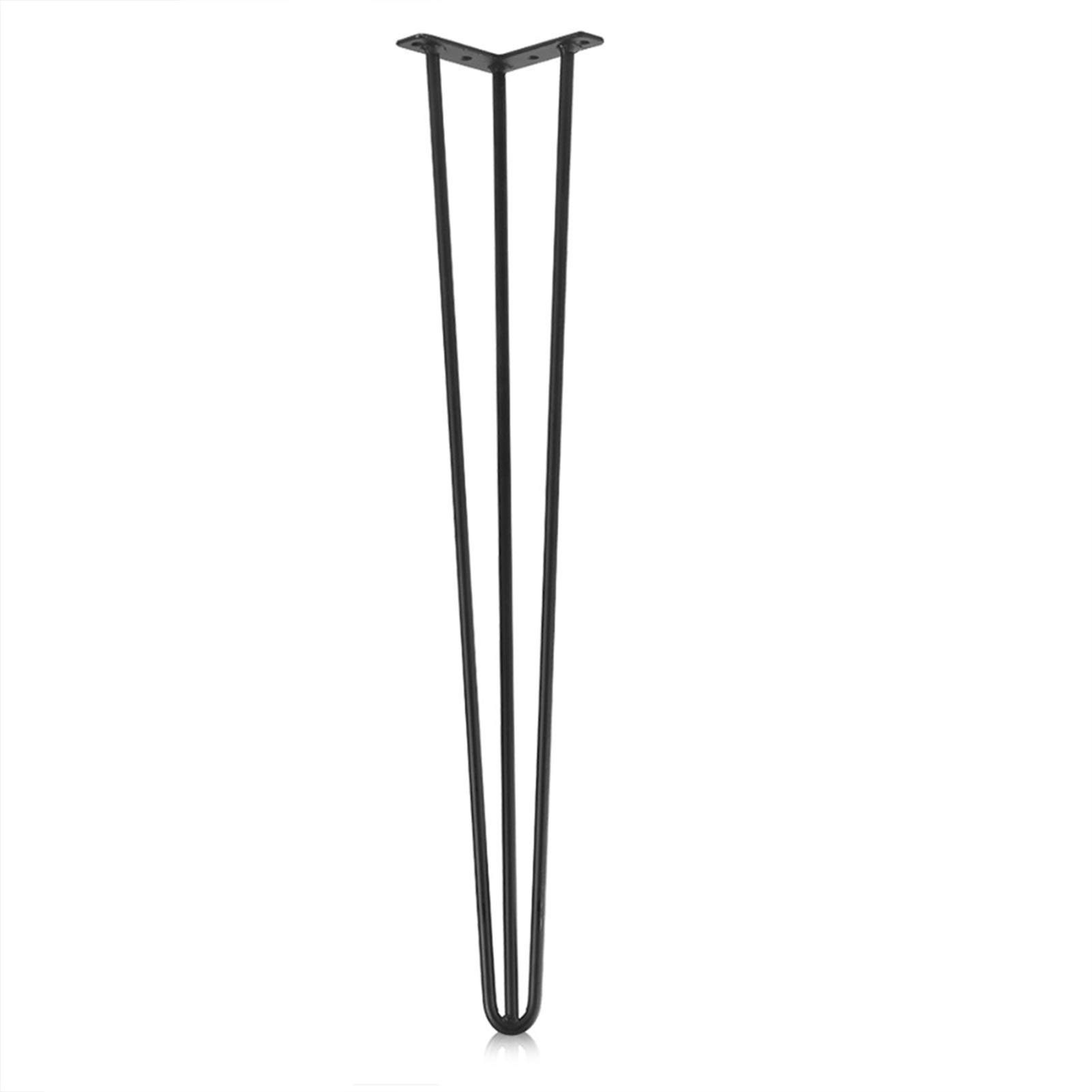 GANE 4-Piece Iron Metal Hairpin Table Legs - 16 Inch DIY Furniture Legs for Desks, Sofas & Home Decor | Sturdy Industrial Style Supports for Coffee Tables, Benches & Craft Projects