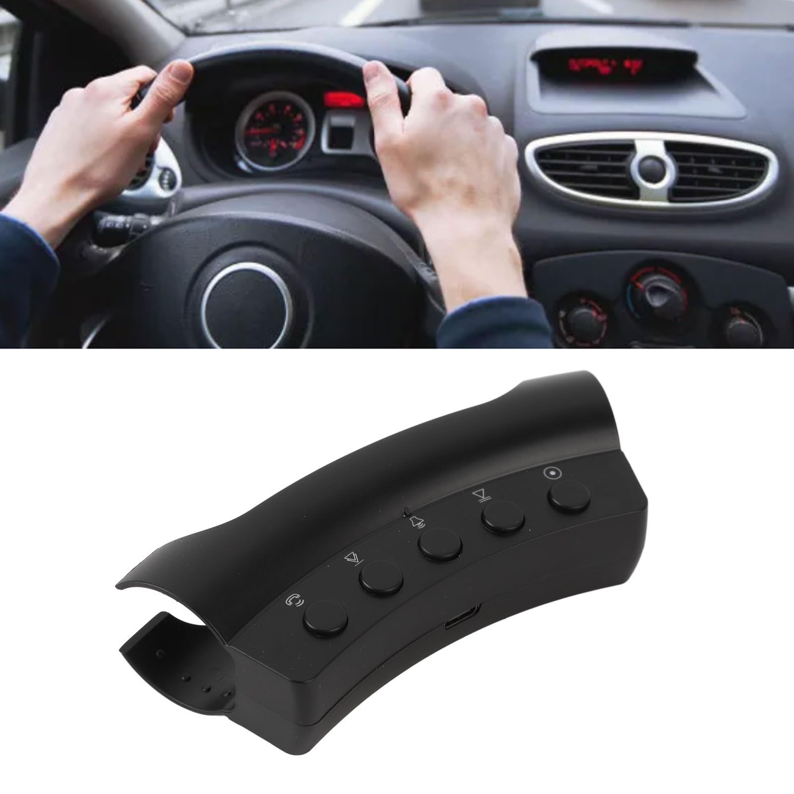 Keenso Universal 10-Key Steering Wheel Remote Control for Car Radio, DVD & GPS Players - Hands-Free Driving Convenience & Safe Media Control
