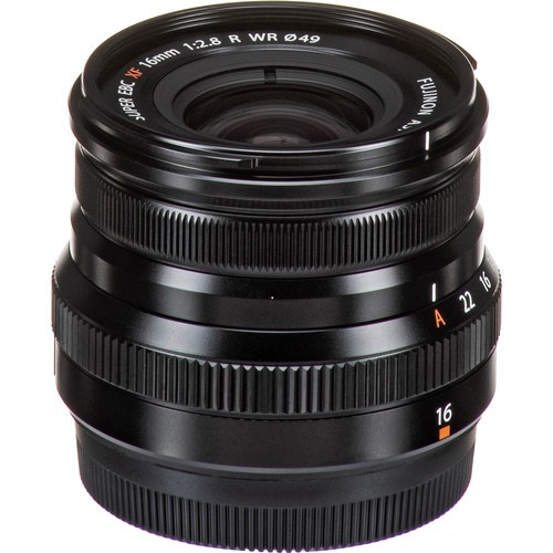 FUJIFILM XF 16mm f/2.8 R WR Prime Lens for Fuji X Series Cameras - Compact & Weather-Resistant Black Lens - Perfect for Street Photography & Travel