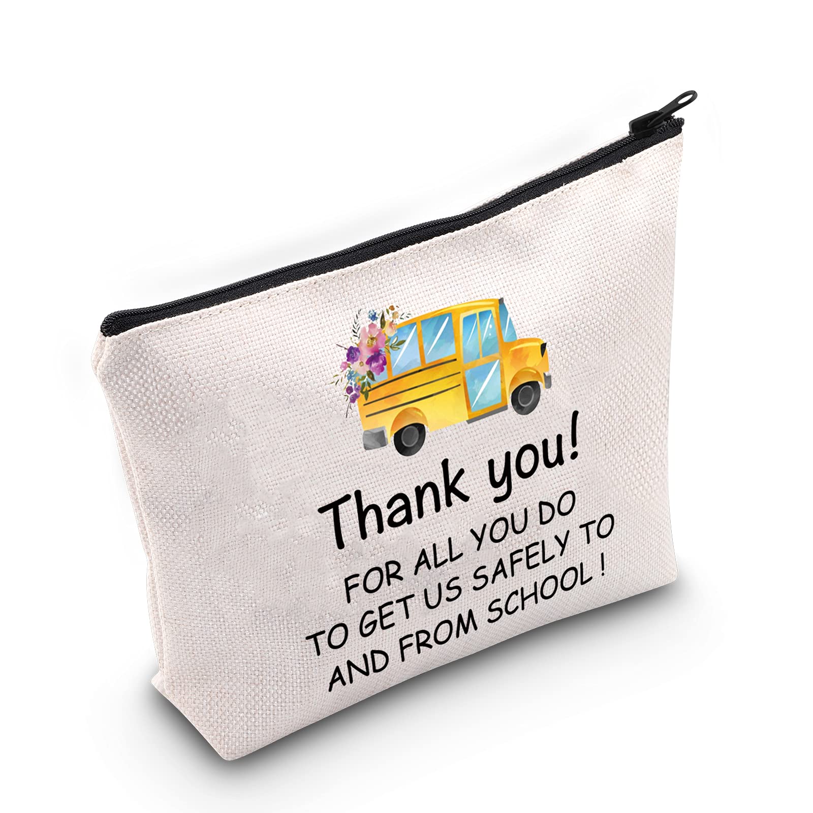 TOBGBE Bus Driver Gift - Makeup Bag for Retirement & Appreciation - Safe Travel Essential