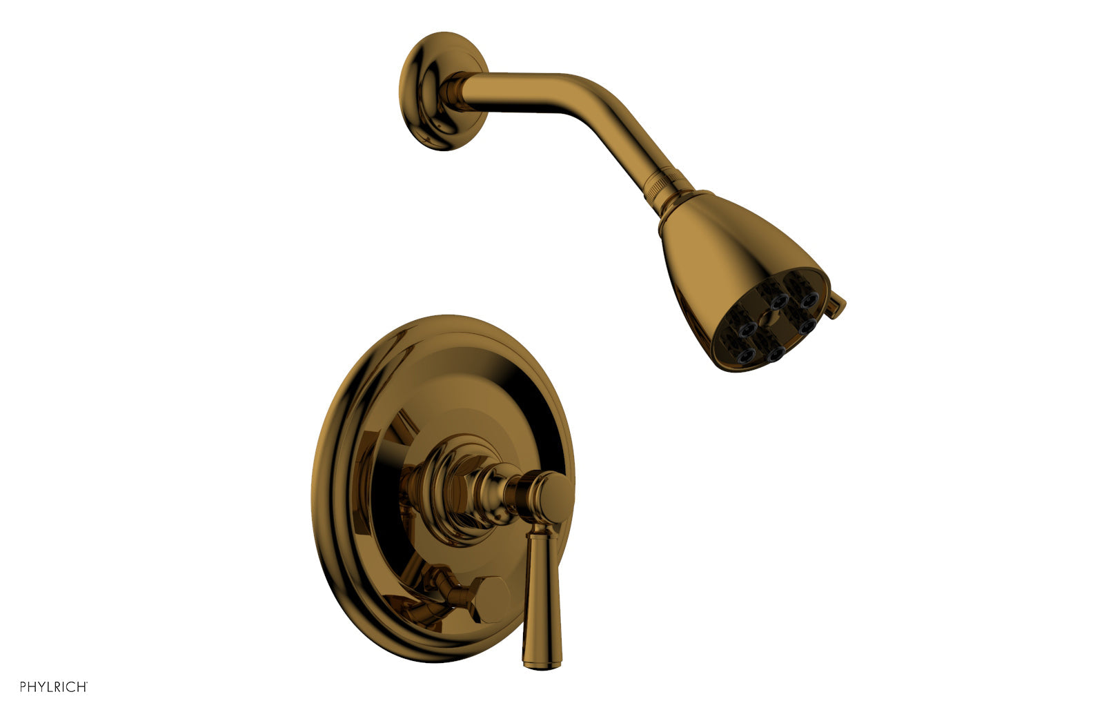 HEX TRADITIONAL Pressure Balance Shower and Diverter Set (No Spout) 4 152 - Chrome Finish Bathroom Fixture for Modern & Traditional Homes