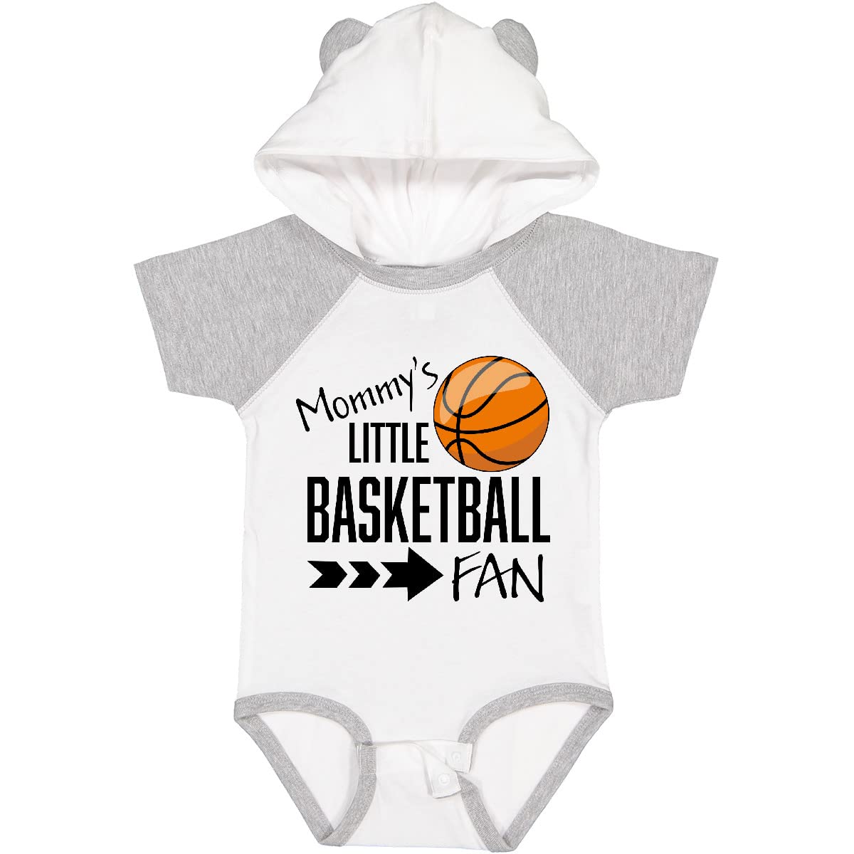 Inktastic Mommy's Little Basketball Fan Baby Bodysuit - Cute Infant Basketball Onesie for Boys & Girls - Perfect for Game Day, Nursery, and Sports-Themed Photoshoots