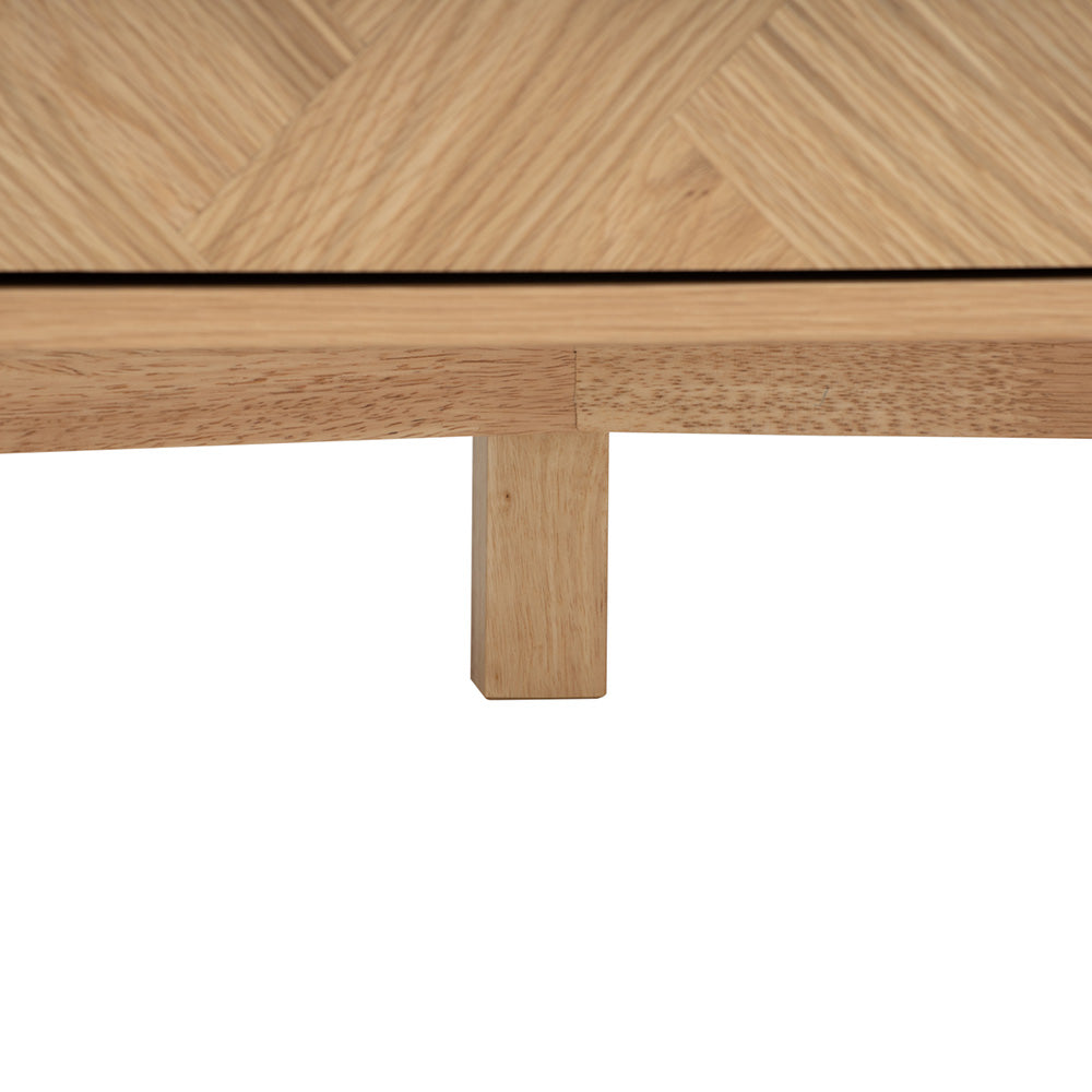 180cm Oak LOFTUS Sideboard Buffet Cabinet - Modern Dining Room Storage for Dishes, Linens & Entertaining Essentials