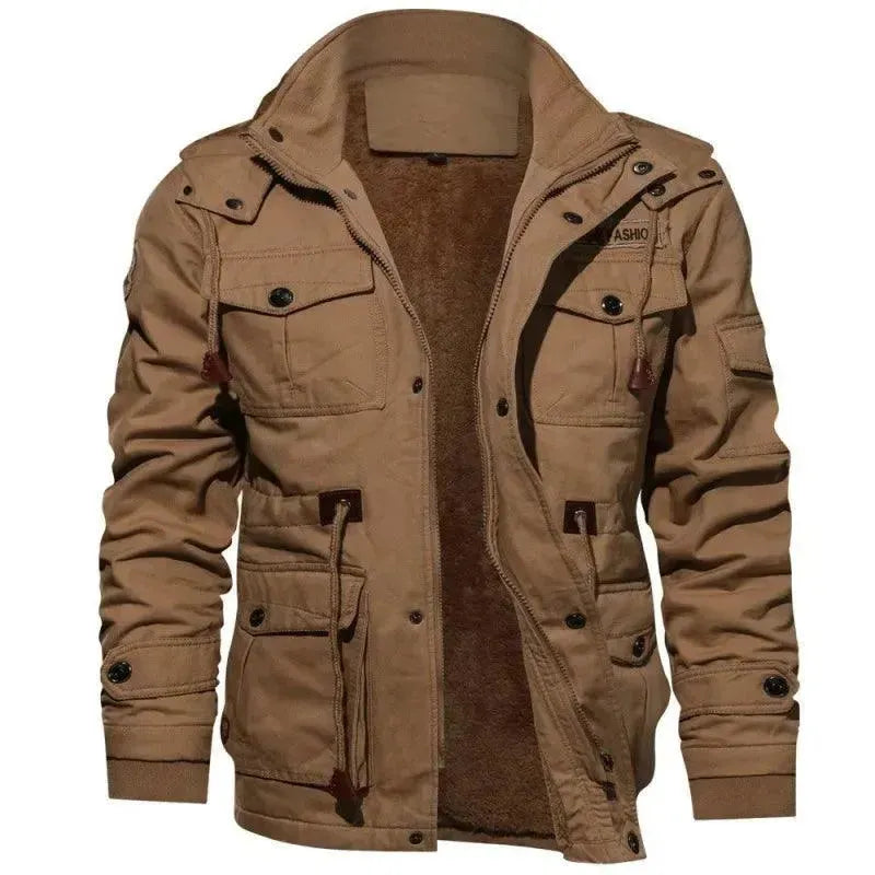 Stylish Men's Casual Cotton Jacket - Lightweight Comfortable Outdoor Spring Fall Jacket for Hiking, Travel & Daily Wear