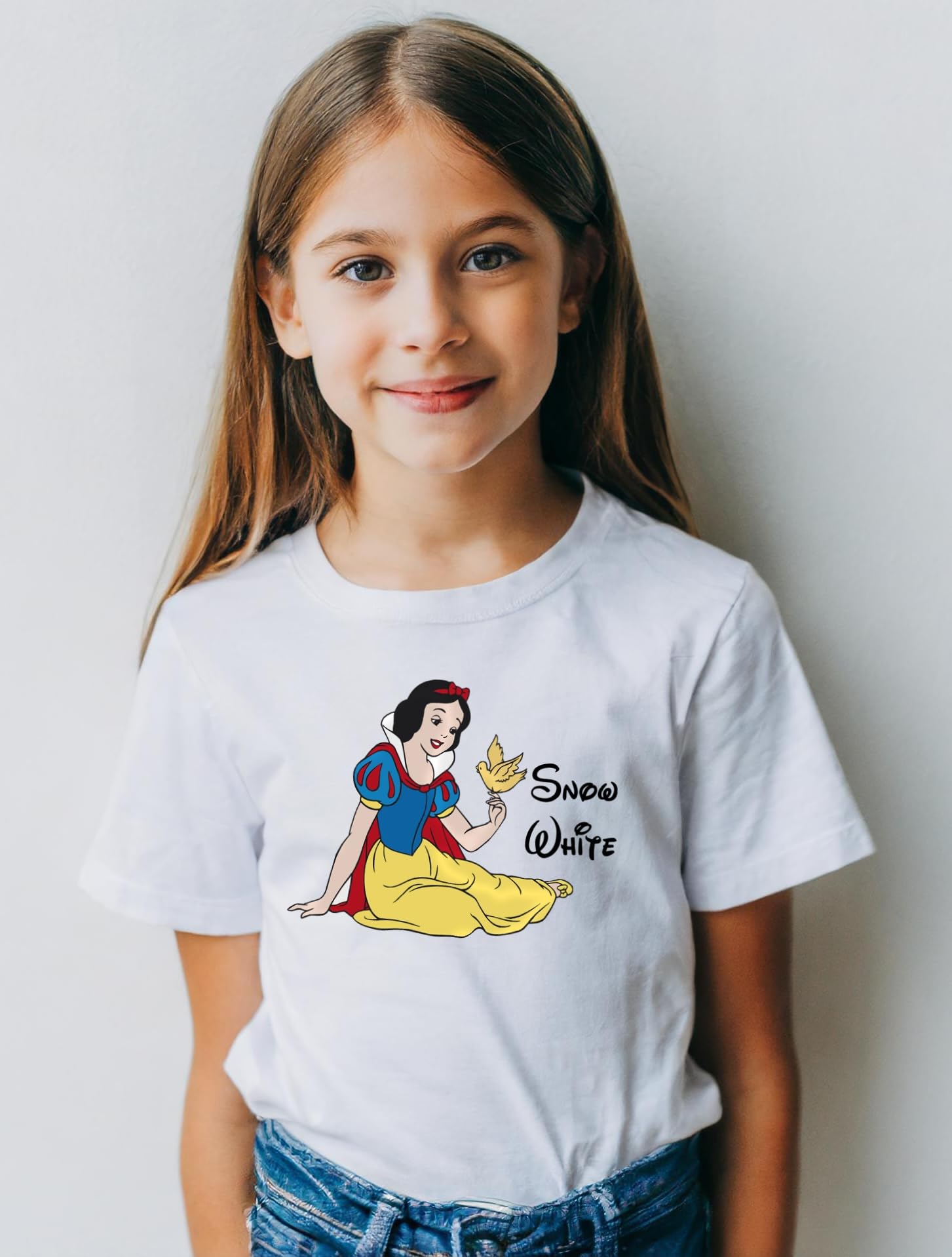 Custom Snow White & Seven Dwarfs T-Shirts - Personalized Cartoon Character Tees for Kids & Adults - Disney-Inspired Family Matching Outfits for Theme Parks & Cosplay