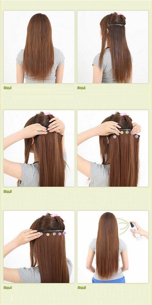22 Inch One Piece Clip in Hair Extensions - Dark Brown Synthetic Curly Wavy Hairpiece (120g, 5 Clips) for Women | Perfect for Parties, Weddings & Daily Styling