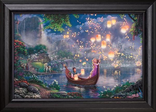 Personalized Disney Tangled Framed Canvas Wall Art - Custom Name & Quote - Perfect for Kids' Room, Nursery, or Gift