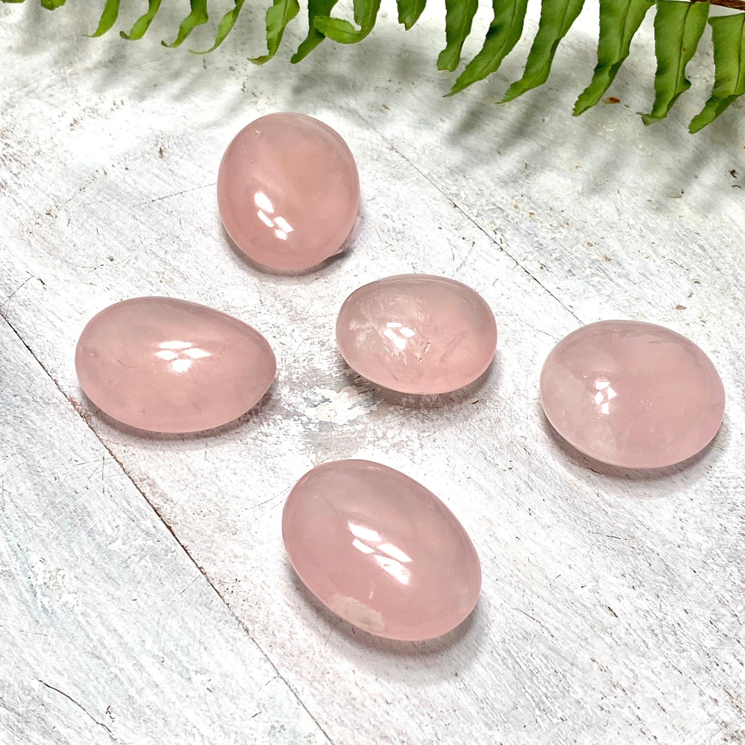 Rose Quartz Palm Stone - Natural Healing Crystal for Stress Relief & Emotional Balance | Perfect for Meditation, Reiki, and Home Decor