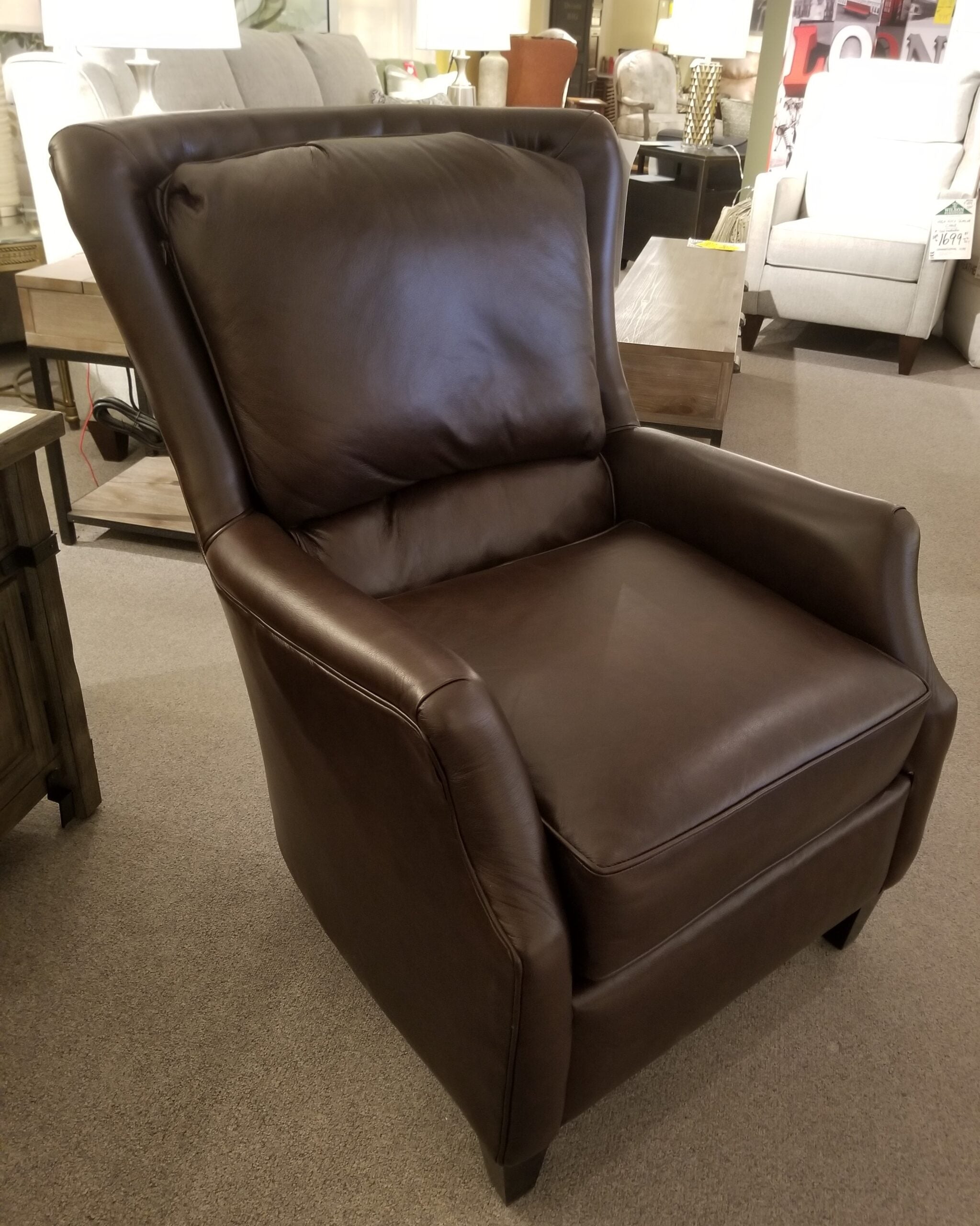 Louis Genuine Leather High Back Office Chair - Ergonomic Executive Desk Chair for Home & Office Workspace