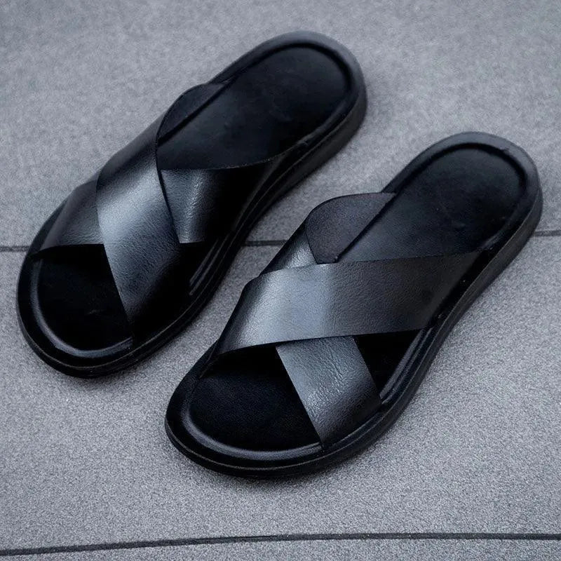 Premium Genuine Leather Walker Sandals for Men & Women - Comfortable & Durable Walking Shoes for Outdoor, Travel & Casual Wear