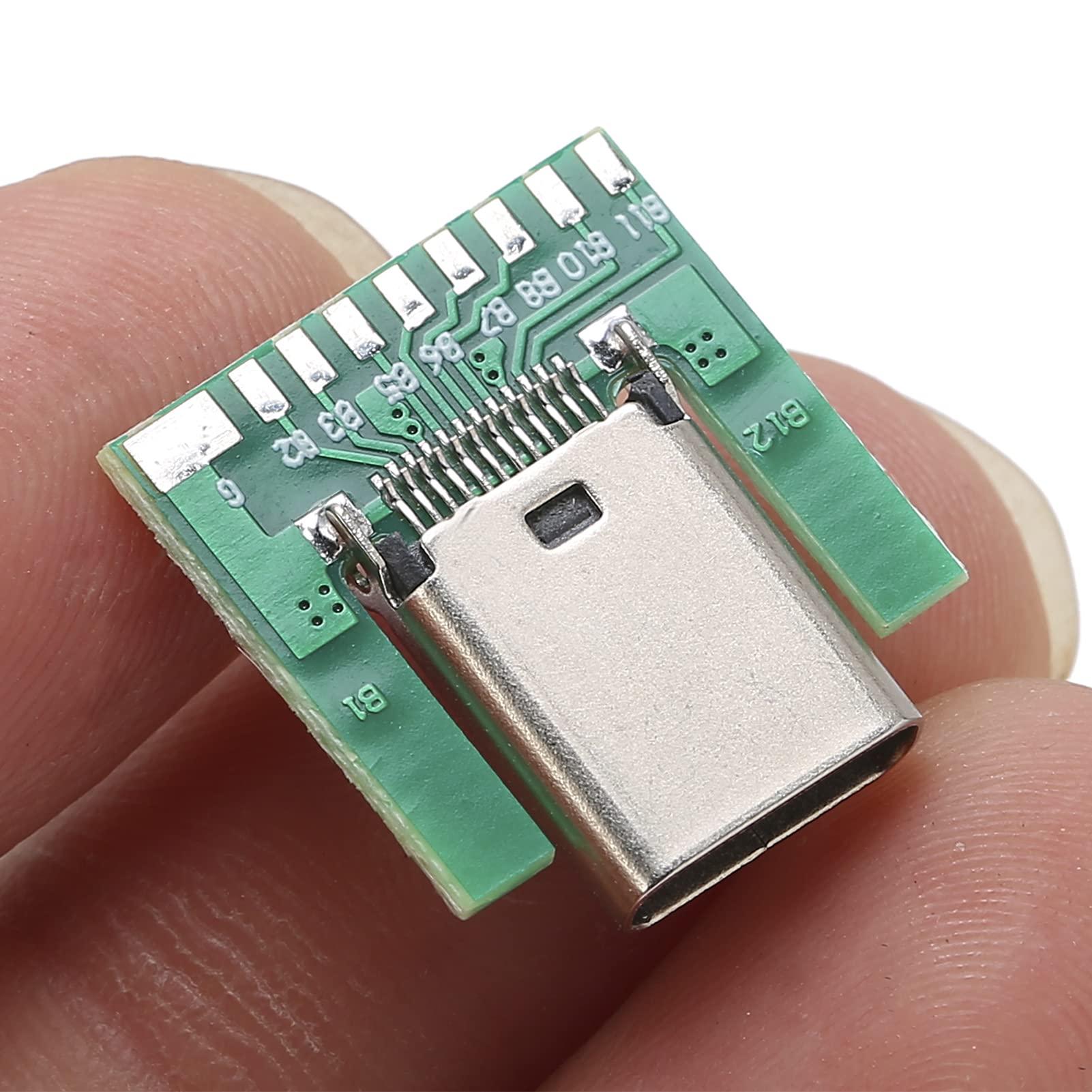 ASHATA eboxer-1 DIY USB 3.1 Type C Connector - 18 Pin Male/Female Plug Socket Adapter with PCB Board - Perfect for Laptop, Smartphone & Electronics Repair