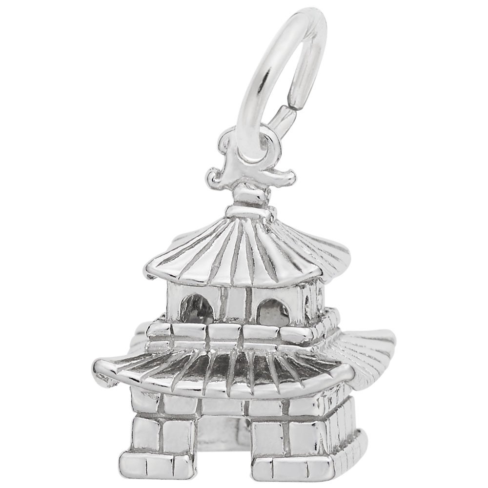 Exquisite Oriental Temple Charm Pendant for Bracelets & Necklaces - Perfect for Boho Jewelry, Spiritual Gifts & Fashion Accessories