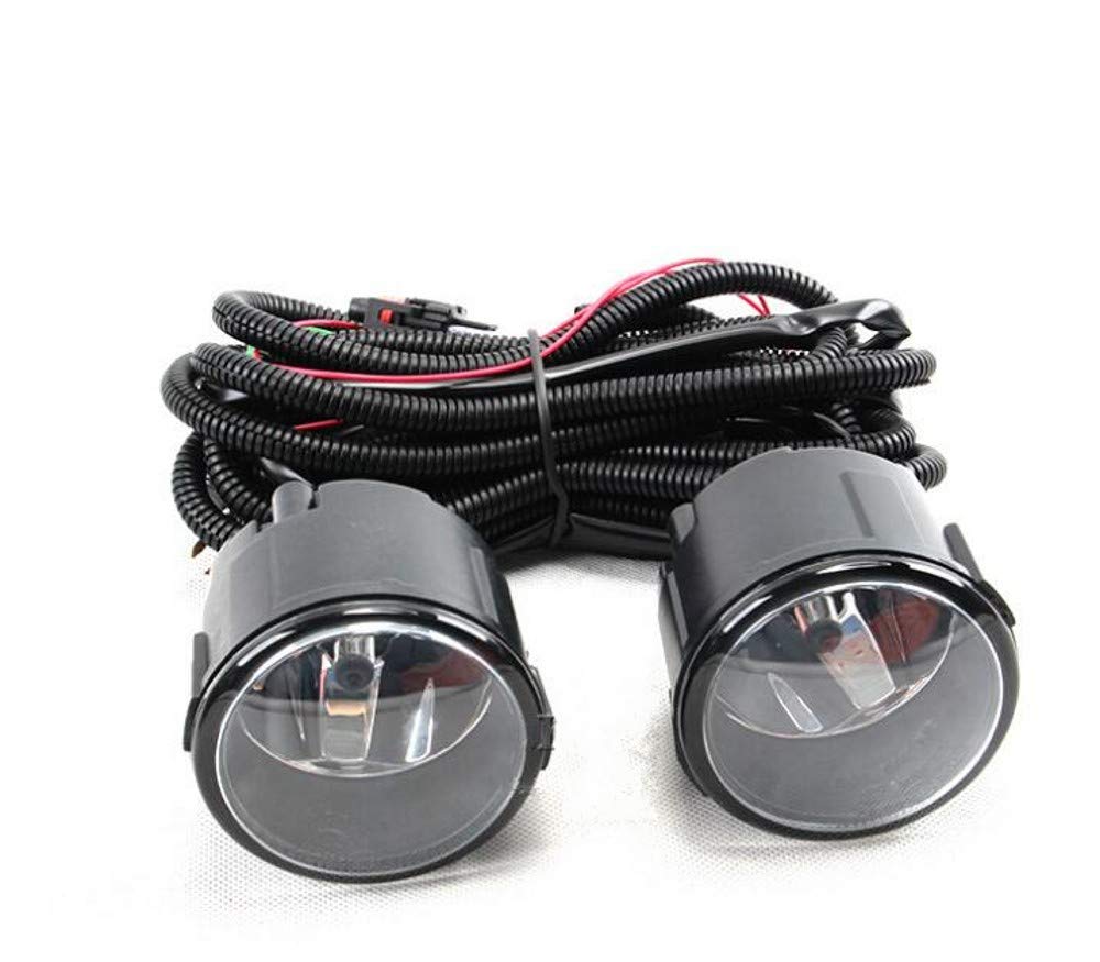 2012-2014 Nissan Juke Clear Fog Lights Kit - Front Bumper Driving Lamps Assembly Replacement for Enhanced Visibility in Rain & Foggy Conditions