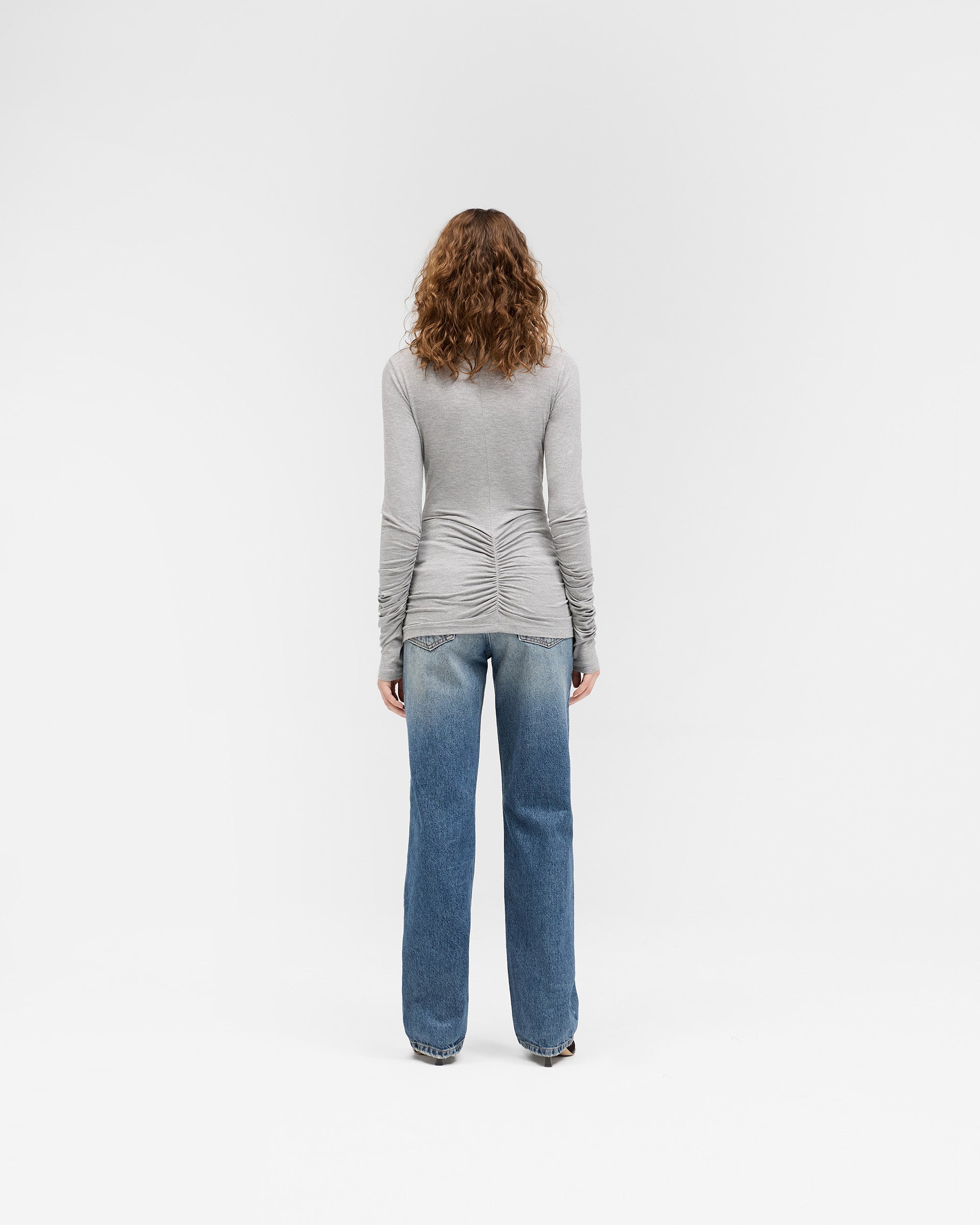 Coil Top Grey Marl - Stylish Women's Casual T-Shirt for Everyday Wear | Perfect for Outfits, Layering & Comfort