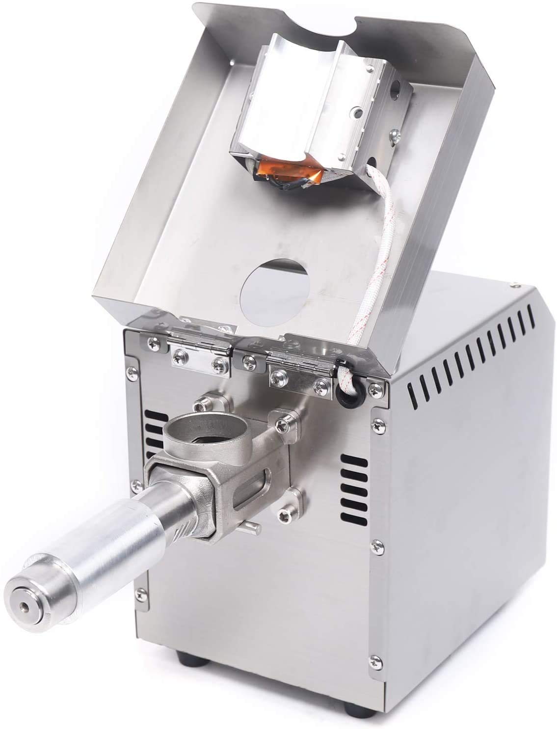 Stainless Steel Automatic Oil Press Machine - 600W Electric Oil Extractor for Home Use, Cold Press Oil Maker for Almonds, Walnuts, Peanuts (110V) - Perfect for Healthy Cooking, DIY Beauty & Homemade Nut Butters