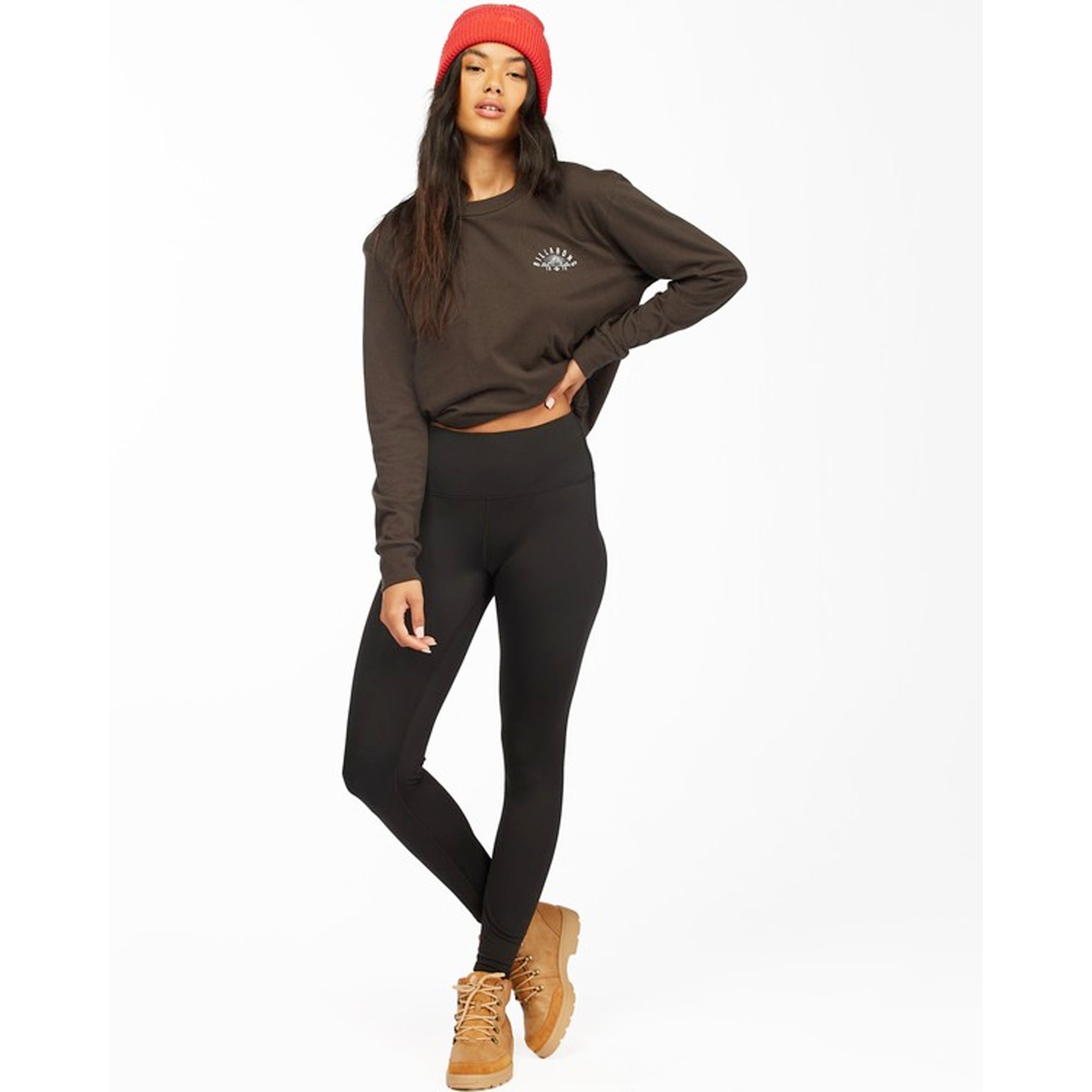Billabong A/Div Adventure Women's Leggings - High Waisted Yoga Pants for Running, Workout & Travel - Black