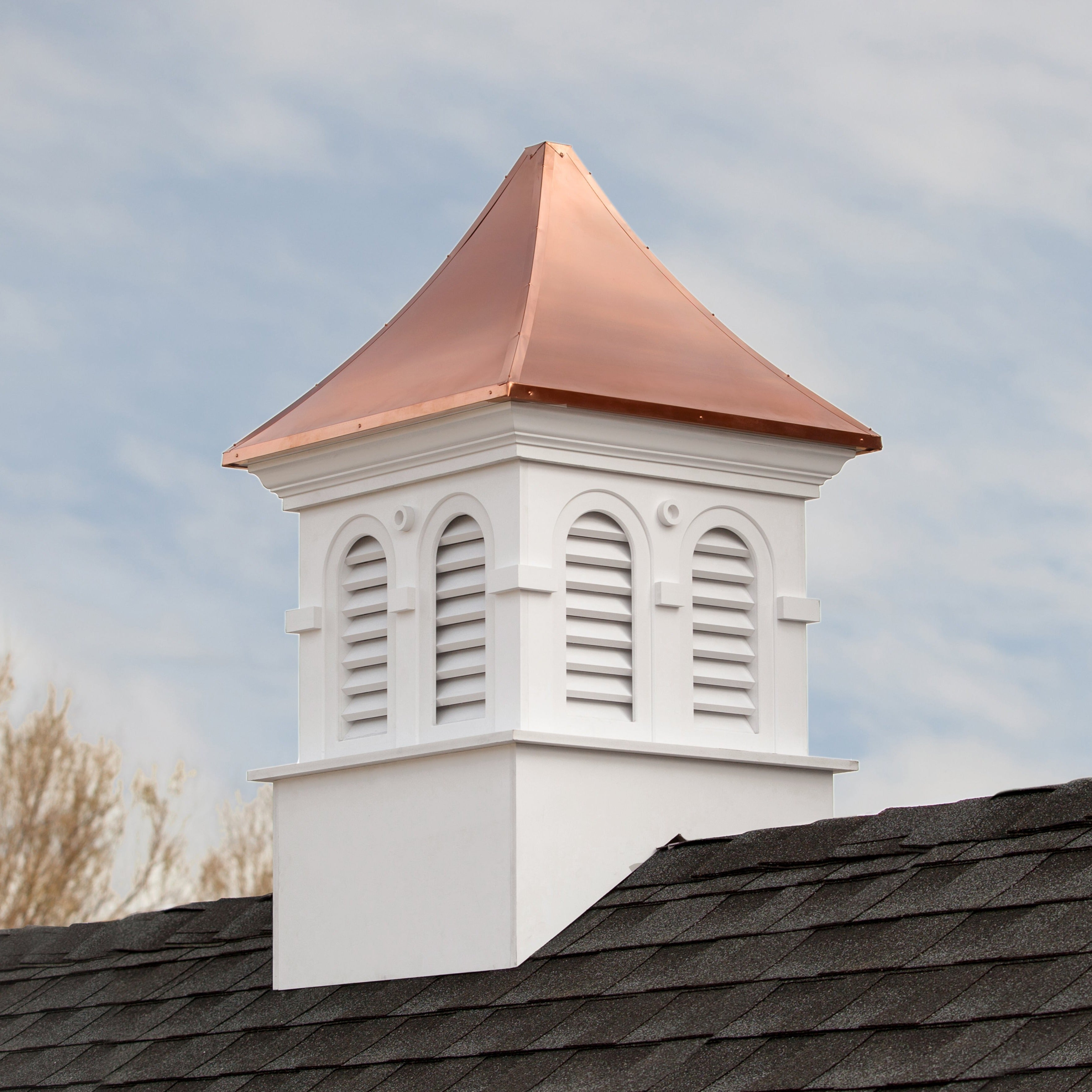 Smithsonian Columbia Vinyl Cupola - Weatherproof Outdoor Dome for Decorative Roofing, Garden Sheds & Gazebos | Durable & Stylish Architectural Accent