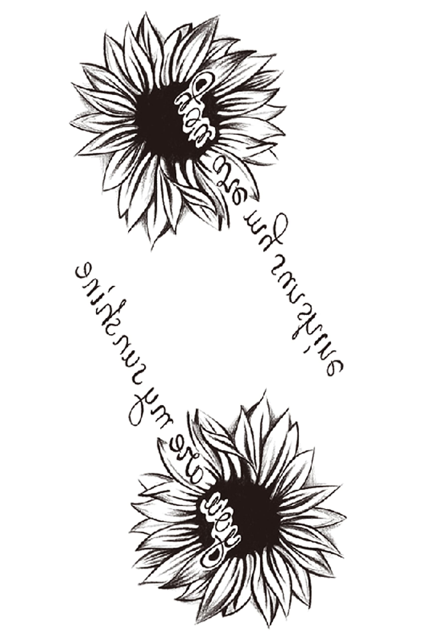 Waterproof Temporary Tattoo Stickers for Men & Women - Realistic 3D Flowers, Butterflies, Stars, Angels, Wolves & Armband Designs (21x12cm) | Perfect for Parties, Halloween, Cosplay & Body Art