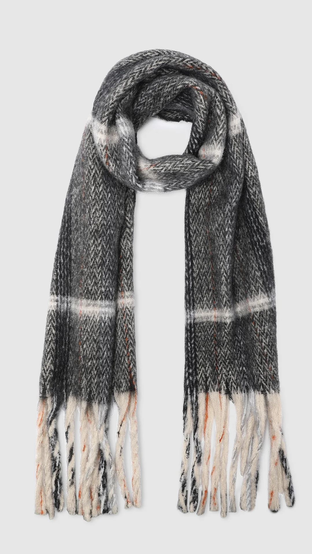 Premium Louenhide Bristol Scarf - Soft Charcoal Gray Winter Wrap for Men & Women - Perfect for Cold Weather, Office, Travel & Gift Giving