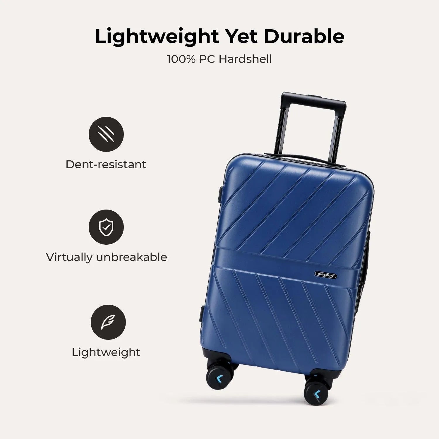 Daren 16-20 Inch Lightweight Hardside Carry On Luggage - Perfect for Air Travel, Business Trips & Weekend Getaways