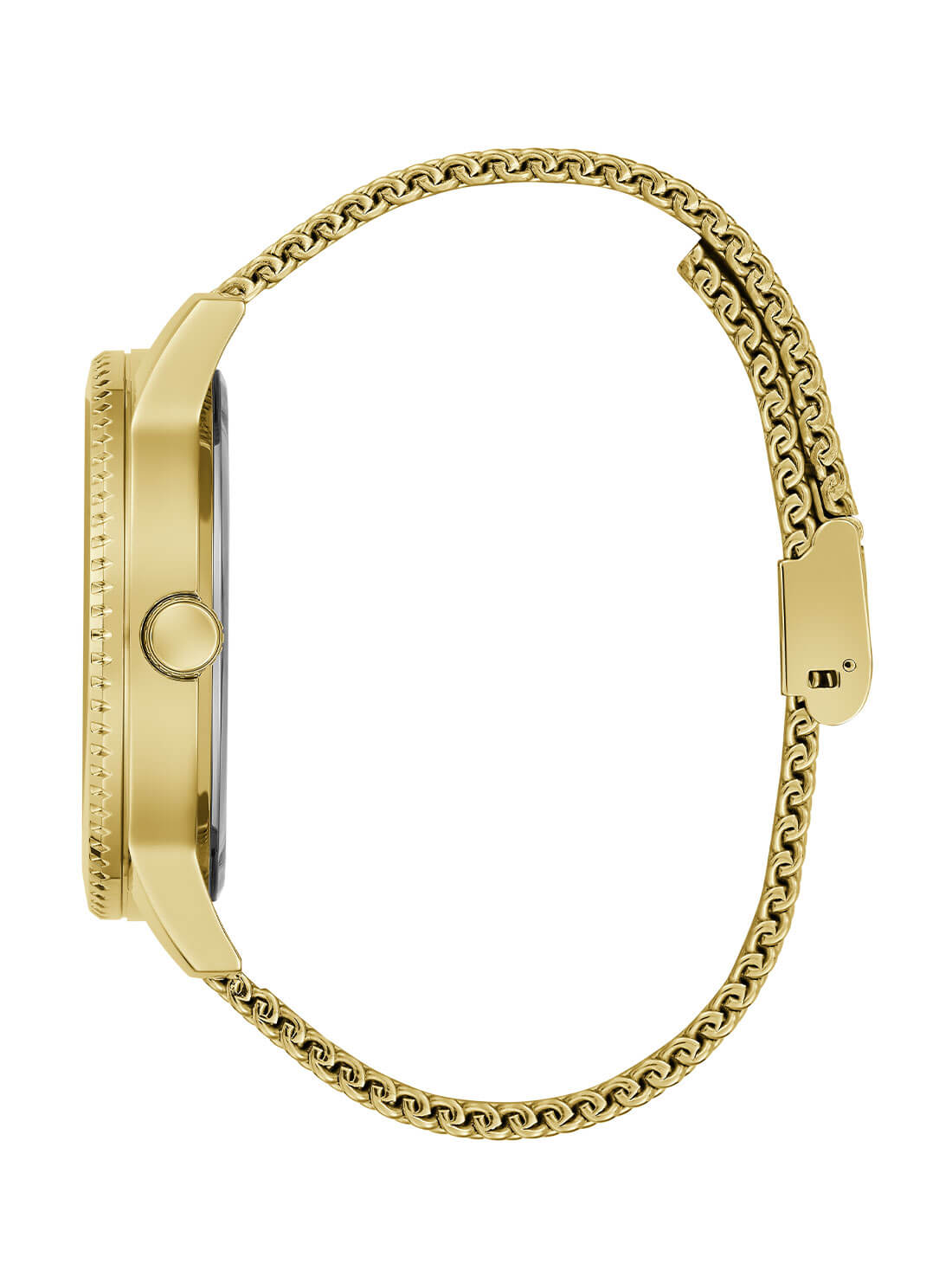 Luxury Gold Monarch Black Lion Mesh Watch for Men - Elegant Stainless Steel Dress Watch - Perfect for Business, Formal Events & Gifting